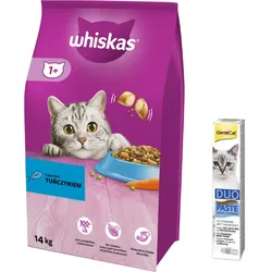 WHISKAS Tuna Katzenfutter 14kg + GIMBORN Gim Cat Paste Multi-Vitamin 50g -3% billiger!!!
