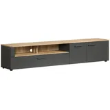 trendteam Lowboard, anthrazit Holzwerkstoff, 210x43x41 cm