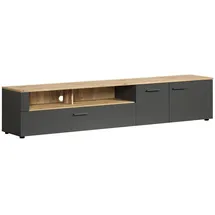 trendteam Lowboard, anthrazit Holzwerkstoff, 210x43x41 cm