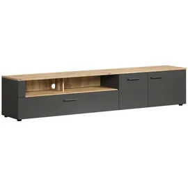 trendteam Lowboard, anthrazit Holzwerkstoff, 210x43x41 cm