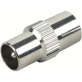 Schwaiger IEC Adapter mit IEC-Stecker und IEC-Buchse