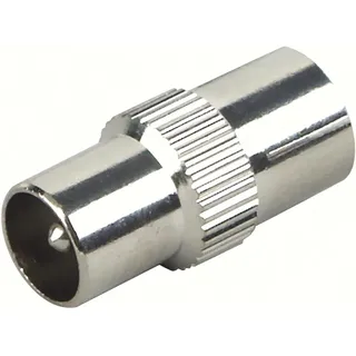 Schwaiger IEC Adapter mit IEC-Stecker und IEC-Buchse