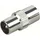 Schwaiger IEC Adapter mit IEC-Stecker und IEC-Buchse