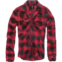 Brandit Textil Check Langarmhemd Red / Black 3XL
