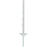 ELECTRA Kunststoffpfahl 125 cm mit Doppeltritt - weiß - 40 Stück Weidezaunpfähle