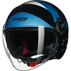 Nolan N21 Visor Tangente 353, Jethelm - Schwarz/Blau/Silber - L