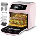 LLIVEKIT Heißluftfritteuse 1800 rosa