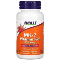 Vitamin K2 MK7 Gesunde Knochen und Gelenke NOW FOODS 100mcg 120 Veg. Kapseln