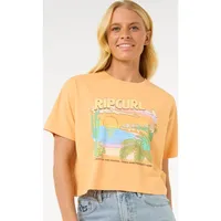 Rip Curl La Paloma Crop Kurzarm-t-shirt - pastel orange