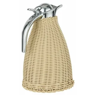 ib laursen Thermoskanne mit Polyrattangeflecht in natur