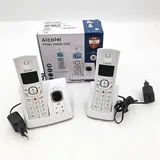 Alcatel F530 Voice Duo DECT Telefon schnurlos zeitgemäße Farben Home Technologie - Grau/Weiß