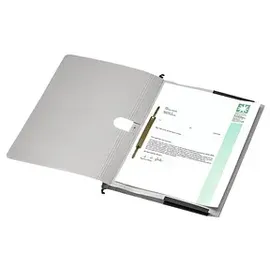 dots Taschenhefter Karton lichtgrau DIN A4 1x kaufmännische Heftung, 25 St.