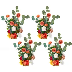 VEVOR 4x Kunstblumen Blumenarrangements künstliche Blumen Hochzeit 45x25x25cm