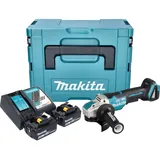 Makita DGA 520 RGJX1 inkl. 2 x 6,0 Ah + Lader + Makpac