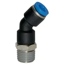 Riegler Steckverschraubung 45° »Blaue Serie«, drehbar, R 1/8 außen, Ø4mm