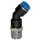 Riegler Steckverschraubung 45° »Blaue Serie«, drehbar, R 1/8 außen, Ø4mm