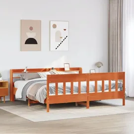 vidaXL Massivholzbett 180 x 200 cm Braun