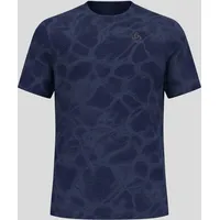 Odlo Herren Zeroweight Engineered Chill-Tec T-Shirt (Größe XXL, blau)