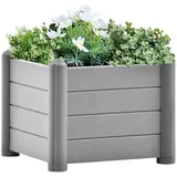 vidaXL Garten-Hochbeet PP Stein 43 x 43 x 35 cm Grau