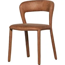 Woood Esszimmerstuhl Noble Kunstleder braun 2er Set