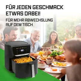 GOURMETmaxx AirGenius Heißluftfritteuse 5,5 L schwarz