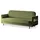 e-meubles Möblo Schlafsofa Grün, 3-Sitzer, 221x87x84 cm, Wohnzimmer Sofas - Couches, Schlafsofas