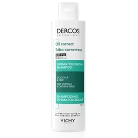 Vichy Dercos Technique Oil Control Shampoo Sebo Regolatore Trattante, 200 ml