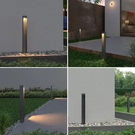 doporro Außenleuchte Aluminium 6 cm x 80 cm x 6 cm 5W grau