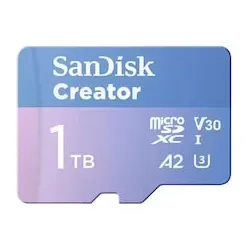 SanDisk Creator microSD-Karte 1TB UHS-I-Speicherkarte bis 190 MB/s