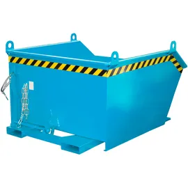 Bauer Kippbehälter Stahl 1000 Liter blau