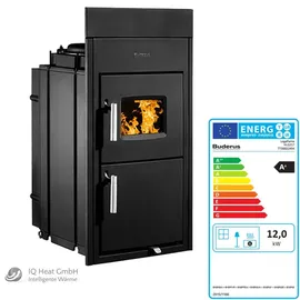 Buderus Logaflame HLG317 Kamineinsatz Stahl Schwarz/Abdeckplatte Kachelofen