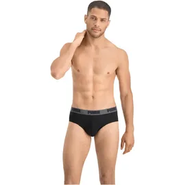 Puma Basic Slips dark grey melange/black M 2er Pack