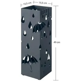 Möbel Kraft Schirmständer grau Metall,Kunststoff 15,5 x 49 cm grau