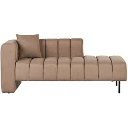 Chaiselongue hellbraun linksseitig LANNILS