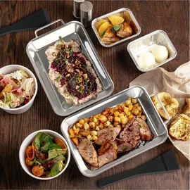 Gravidus Grillpfanne 21 cm Edelstahl schwarz