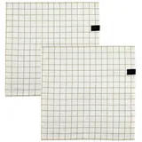 Schöner Wohnen Servietten Check - 2er Set 40x40 Cm, Grau