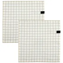 Schöner Wohnen Servietten Check - 2er Set 40x40 Cm, Grau