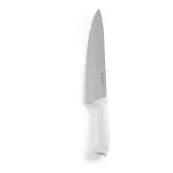 HENDI Profi Küchenmesser Kochmesser, PP Griff weiß 842751 , 1 Messer, Klingenlänge: 24 cm