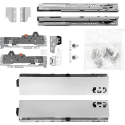 BLUM Schubladenschienen TANDEM Zargenhöhe 83mm, 30kg, NL600mm, grau, bis KB600mm