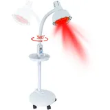 MINRS Infrarotlampe 275W Rotlichtlampe Wärmelampe Temperatur Einstellbar Rotlicht Lampe Therapie mit Zeitmessgerät Infrarotlicht für Linderung von Schmerzen in Körperteilen, Wundheilung