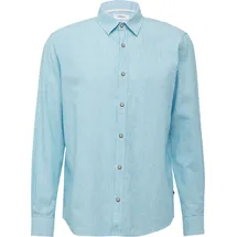 s.Oliver Regular Fit: Gestreiftes Hemd aus Baumwoll- und Leinenmix - XL