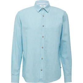s.Oliver Regular Fit: Gestreiftes Hemd aus Baumwoll- und Leinenmix - XL