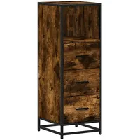 VidaXL Badschrank Räuchereiche 35x37,5x100 cm Holzwerkstoff