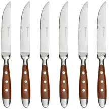 Gräwe Steakmesser 6 Stück Serie Nürnberg braun