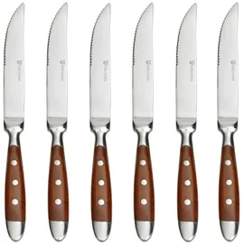 Gräwe Steakmesser 6 Stück Serie Nürnberg braun