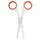 Slice 10544 Universalschere Linkshänder, Rechtshänder 141mm Weiß, Orange