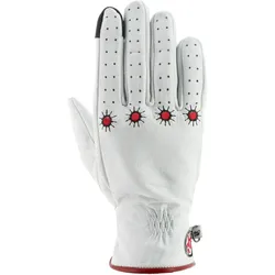 Helstons Shine Sommer Damen Motorrad Handschuhe, weiss, Größe L