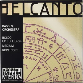 THOMASTIK-INFELD Thomastik Saiten für Kontrabass Belcanto Rope Core Orchesterstimmung Satz 3/4 mittel für Mensur 1040-1060 mm / 41-41.7"