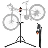Vevor Fahrradreparaturständer Fahrradmontageständer, Reparaturständer für Fahrräder, Schwerlast-Montageständer 30 kg, 102-160 cm Höhenverstellbarer Fahrradständer mit 360° Drehbar Klemmkopf