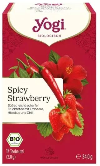 Yogi Tea Spicy Strawberry Früchtetee bio (17Btl)